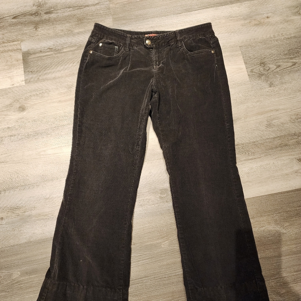 No Boundries "NOBO" Black Corduroy Pants, flair Bottom Size 15